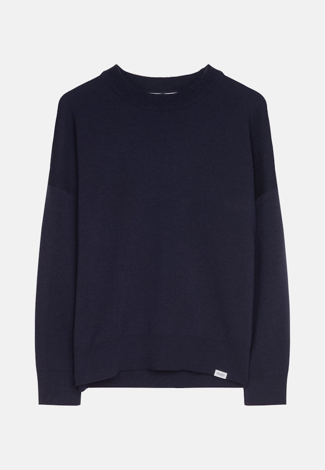 Oversized Pullover Uni in Dunkelblau |  Seidensticker Onlineshop