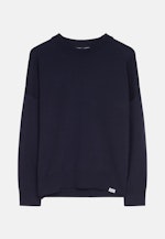 Oversized Pullover Uni in Dunkelblau |  Seidensticker Onlineshop