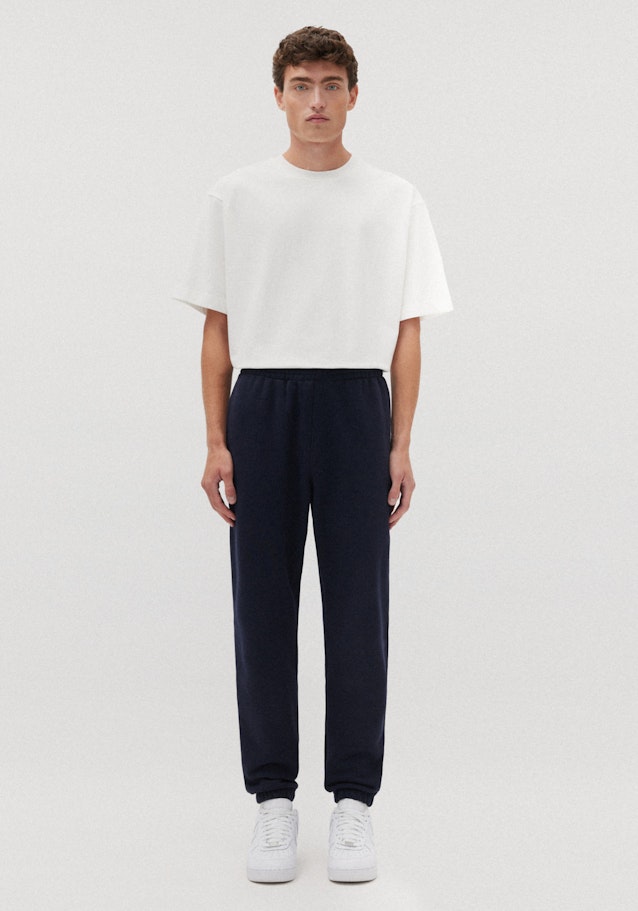 Regular les pantalons de survêtement Uni in Bleu Foncé | Seidensticker Onlineshop