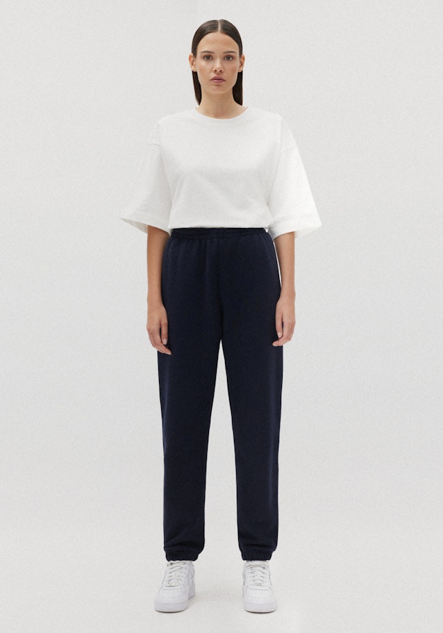 Regular les pantalons de survêtement Uni in Bleu Foncé | Seidensticker Onlineshop