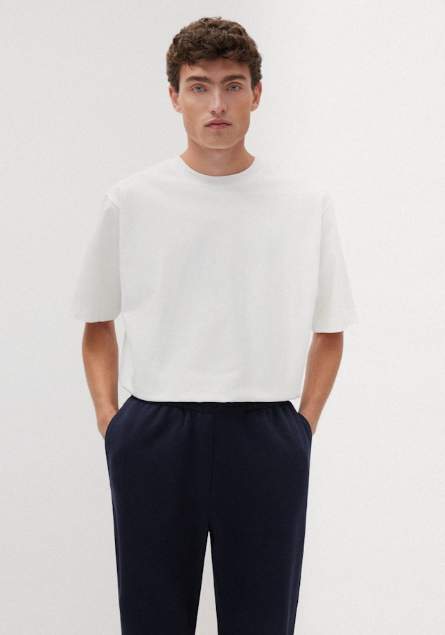 Regular les pantalons de survêtement Uni in Bleu Foncé | Seidensticker Onlineshop