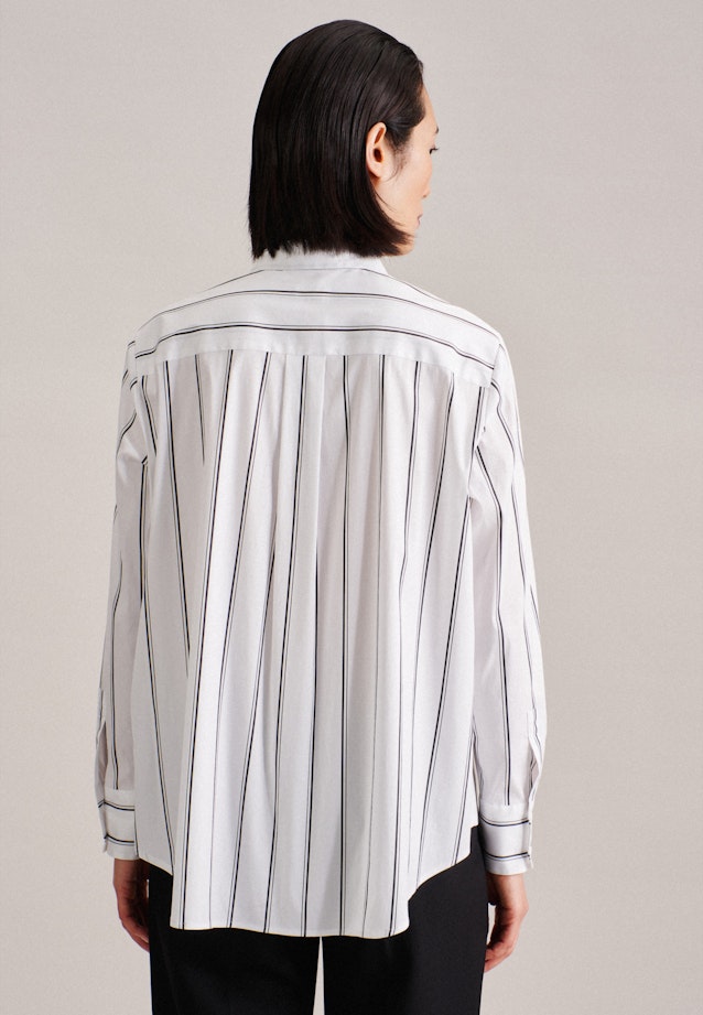 lange Arm Popeline Shirtblouse in Wit |  Seidensticker Onlineshop