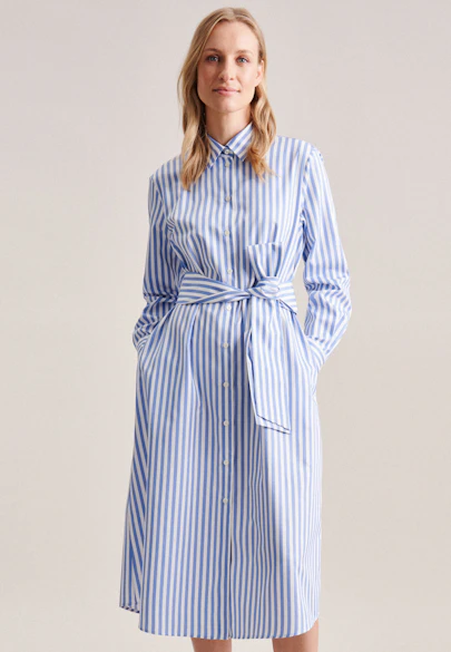 Robe A Rayures in Bleu Moyen |  Seidensticker Onlineshop