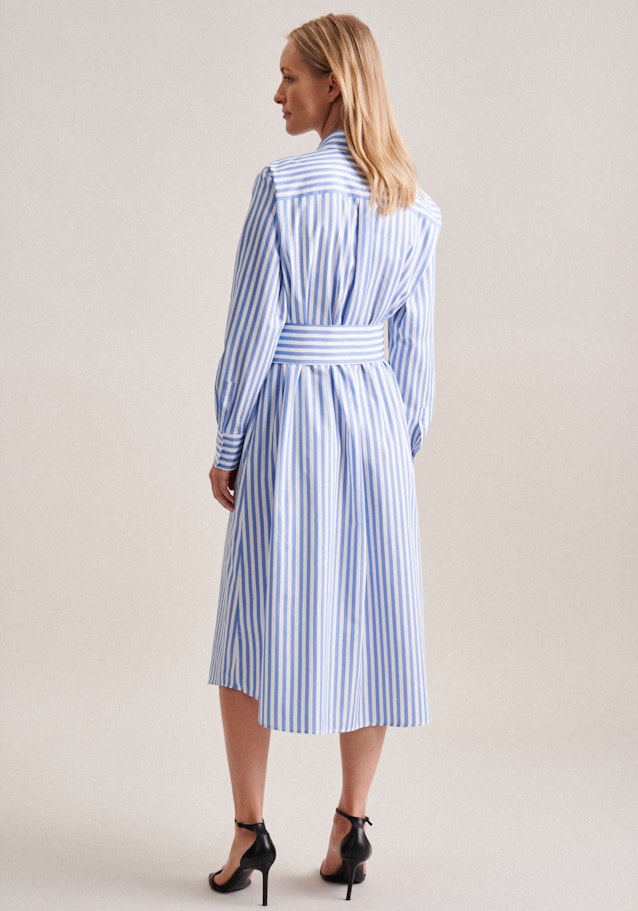 Twill Midi (knee-length) Dress in Medium Blue | Seidensticker Onlineshop