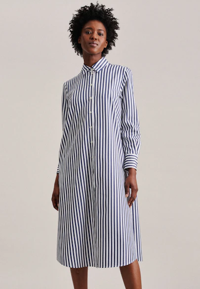 Robe rayures in Bleu Foncé |  Seidensticker Onlineshop