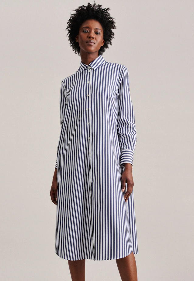 Robe rayures in Bleu Foncé |  Seidensticker Onlineshop