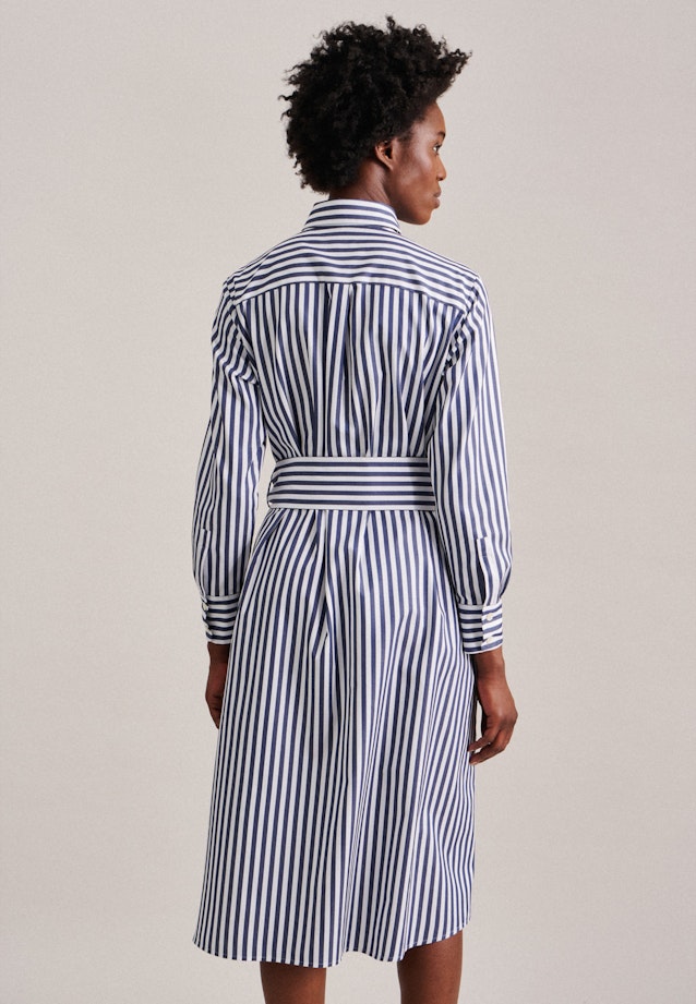 Twill Midi (knee-length) Dress in Dark Blue | Seidensticker Onlineshop