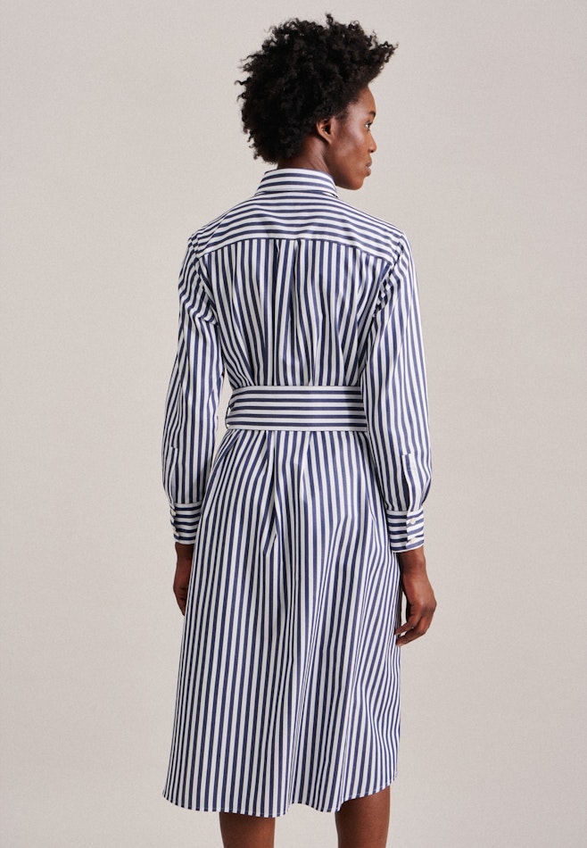 Twill Midi (knee-length) Dress in Dark Blue | Seidensticker online shop
