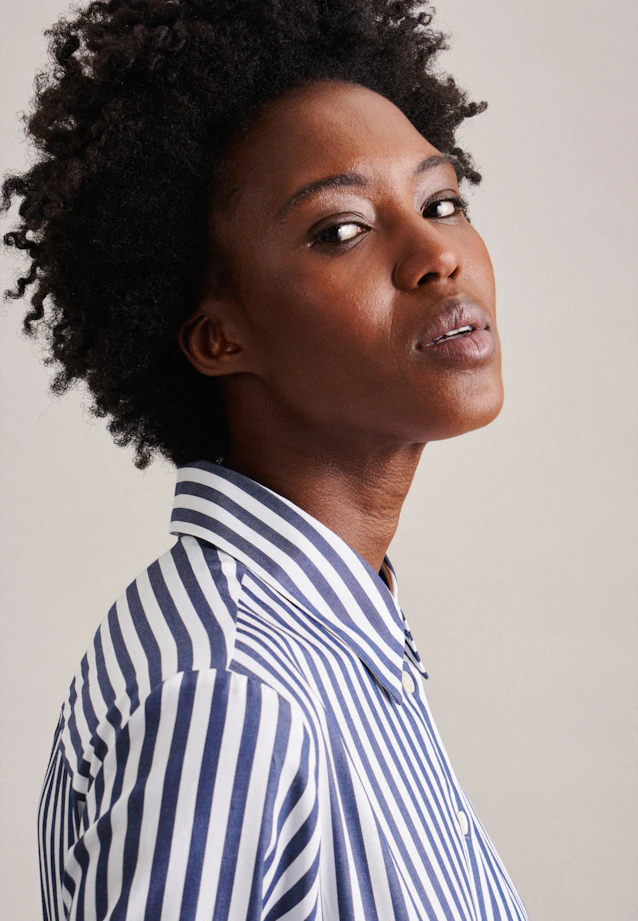Robe rayures in Bleu Foncé |  Seidensticker Onlineshop