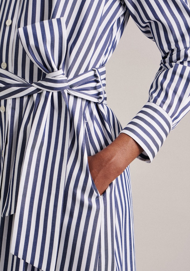 Twill Midi Kleid in Dunkelblau |  Seidensticker Onlineshop