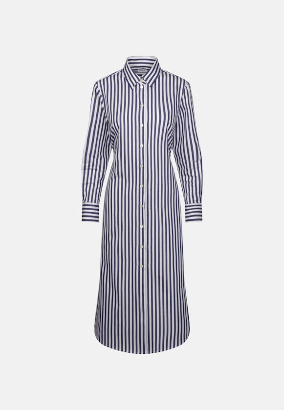 Twill Midi (knee-length) Dress in Dark Blue |  Seidensticker Onlineshop