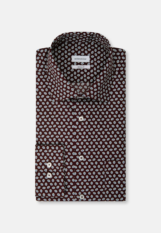 Regular Chemise d'affaires Imprimé dans Rouge | Boutique en ligne Seidensticker