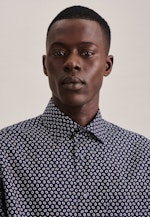 Regular Business Hemd Druck in Dunkelblau |  Seidensticker Onlineshop