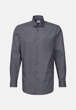 Regular Business Hemd Druck in Dunkelblau |  Seidensticker Onlineshop