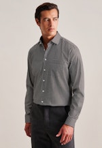 Regular Business shirt Small pattern in Green |  Seidensticker Onlineshop