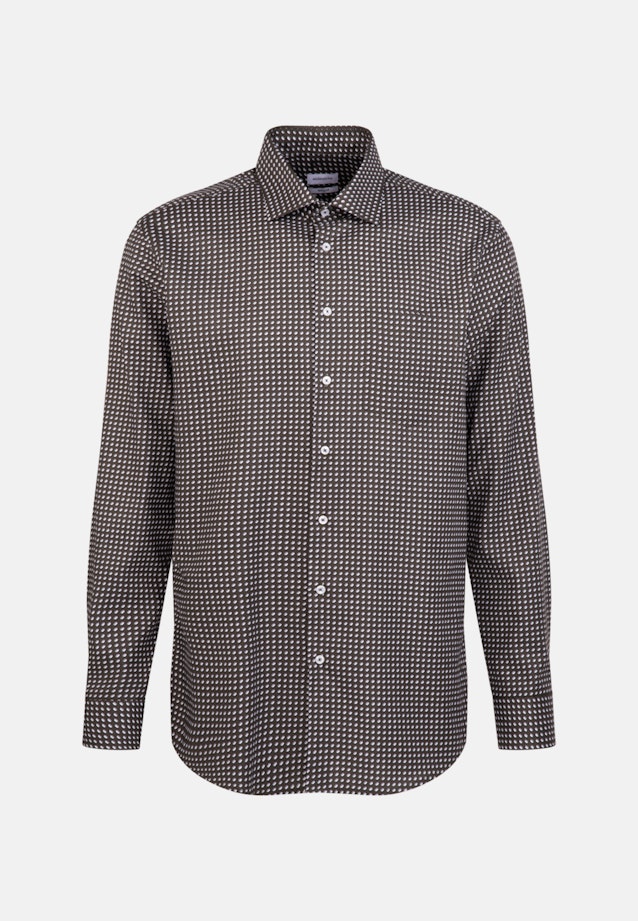 Regular Business shirt Small pattern in Green |  Seidensticker Onlineshop