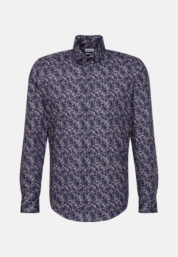 Slim Business Hemd Floral in Grau |  Seidensticker Onlineshop