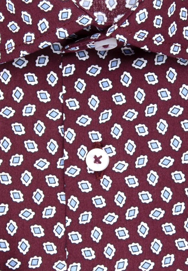 Popeline Business overhemd in Slim with Kentkraag and extra long sleeve in Rood |  Seidensticker Onlineshop
