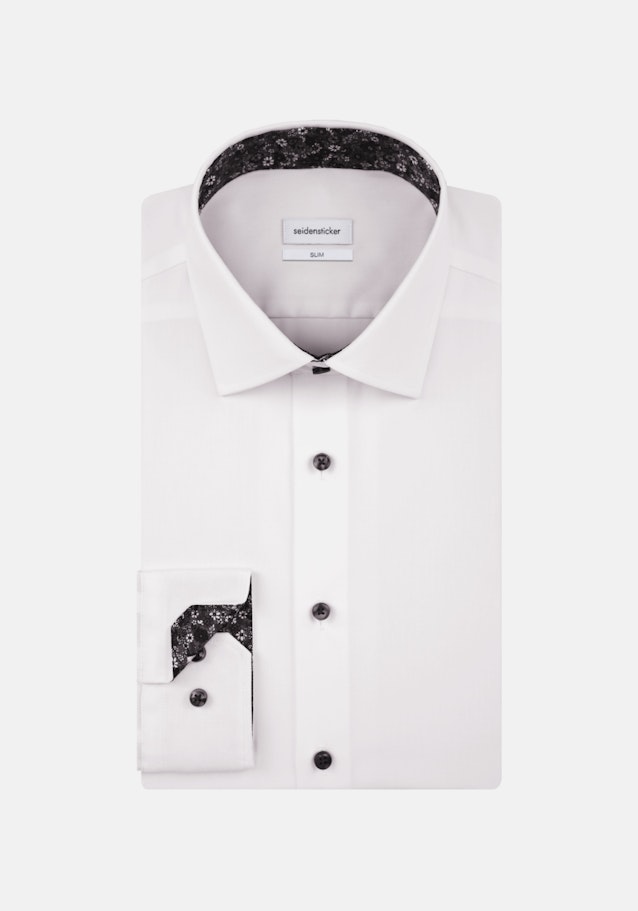 Slim Business Shirt Uni in White | Seidensticker Onlineshop