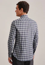 Shaped Flanellhemd Karo in Grau |  Seidensticker Onlineshop