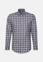 Shaped Flannel shirt Check in Grey |  Seidensticker Onlineshop