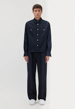 Regular Casual Hemd Uni in Dunkelblau |  Seidensticker Onlineshop