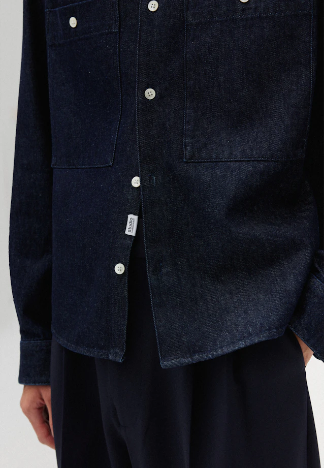 Regular Casual Hemd Uni in Dunkelblau |  Seidensticker Onlineshop