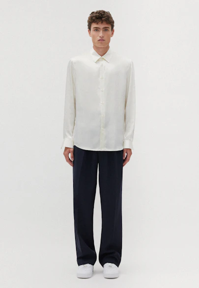 Regular Casual Hemd Uni in Ecru |  Seidensticker Onlineshop
