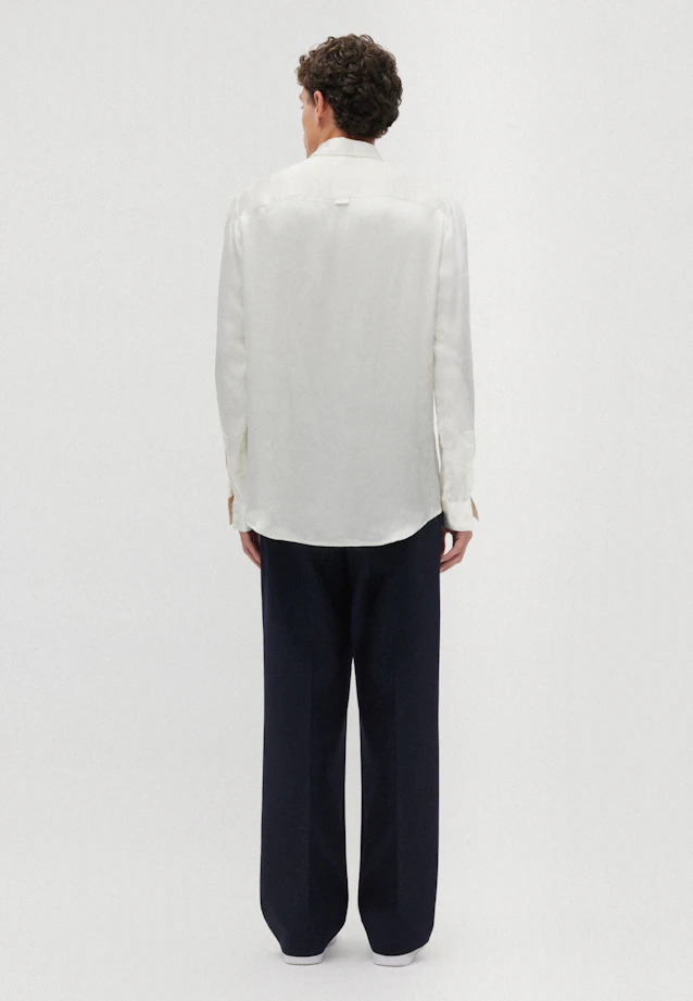 Regular Casual Hemd Uni in Ecru |  Seidensticker Onlineshop