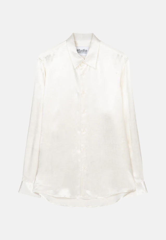 Regular Casual Hemd Uni in Ecru |  Seidensticker Onlineshop