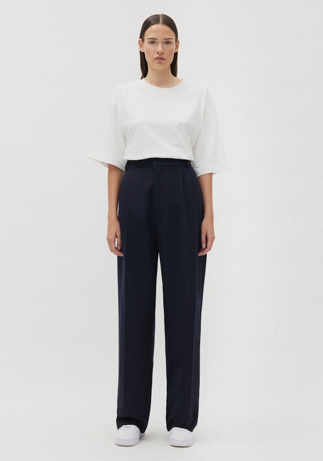 Pleated trousers Oversized in Dark Blue | Seidensticker Onlineshop