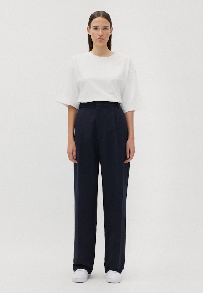 Pleated trousers Oversized in Dark Blue | Seidensticker online shop
