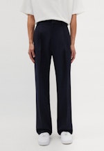 Pleated trousers Oversized in Dark Blue |  Seidensticker Onlineshop