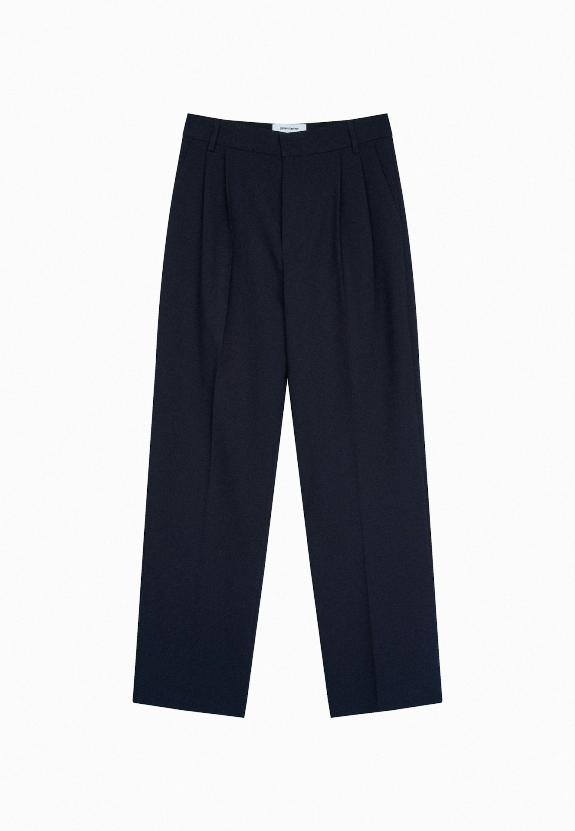 Herren Bundfaltenhose Oversized dunkelblau | Studio Seidensticker