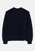 Pullover Regular in Bleu Foncé |  Seidensticker Onlineshop