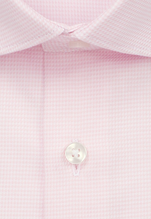 Non-iron Struktur Business overhemd in Regular with Kentkraag in Roze/Pink |  Seidensticker Onlineshop