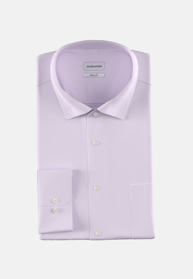 Non-iron Structure Business Shirt in Regular with Kent-Collar in Purple |  Seidensticker Onlineshop