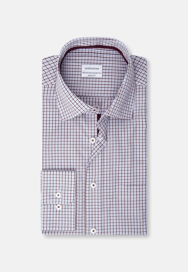 Regular Chemise d'affaires carreaux in Rouge |  Seidensticker Onlineshop