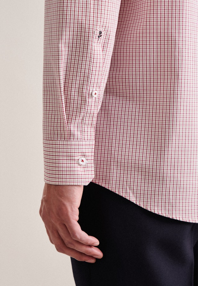 Regular Chemise d'affaires carreaux in Rouge |  Seidensticker Onlineshop