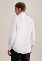 Non-iron Twill Business Shirt in Regular with Kent-Collar in White |  Seidensticker Onlineshop