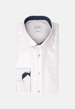 Non-iron Twill Business Shirt in Regular with Kent-Collar in White |  Seidensticker Onlineshop