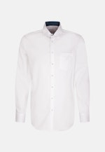 Non-iron Twill Business Shirt in Regular with Kent-Collar in White |  Seidensticker Onlineshop