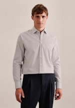 Regular Business shirt Small pattern in Brown |  Seidensticker Onlineshop