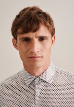 Regular Business shirt Small pattern in Brown |  Seidensticker Onlineshop