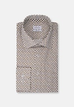 Regular Business shirt Small pattern in Brown |  Seidensticker Onlineshop