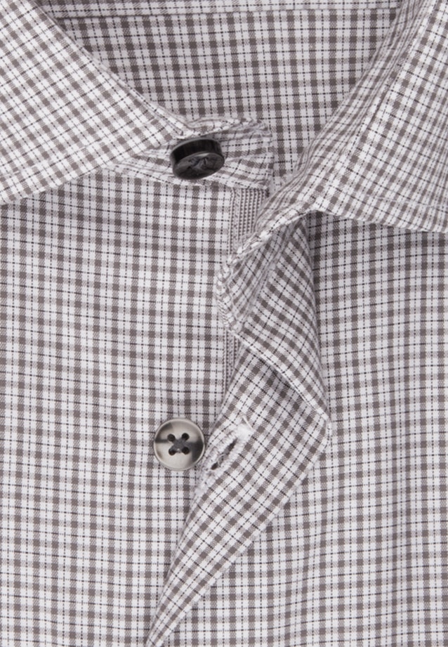Bügelfreies Popeline Business Hemd in Regular mit Kentkragen in Grau |  Seidensticker Onlineshop
