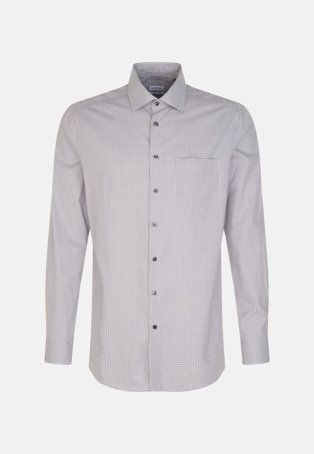 Regular Business shirt Check in Grey |  Seidensticker Onlineshop