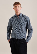 Regular Business Hemd Kleinmuster in Grün |  Seidensticker Onlineshop