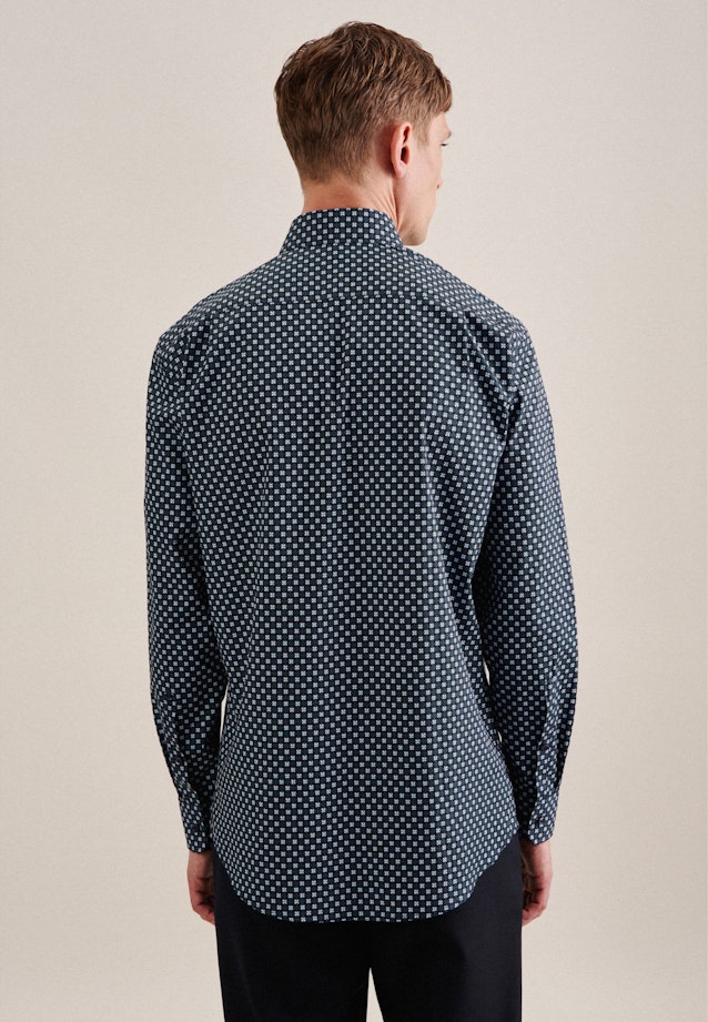 Regular Business Hemd Kleinmuster in Grün |  Seidensticker Onlineshop