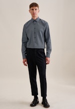 Regular Business Hemd Kleinmuster in Grün |  Seidensticker Onlineshop